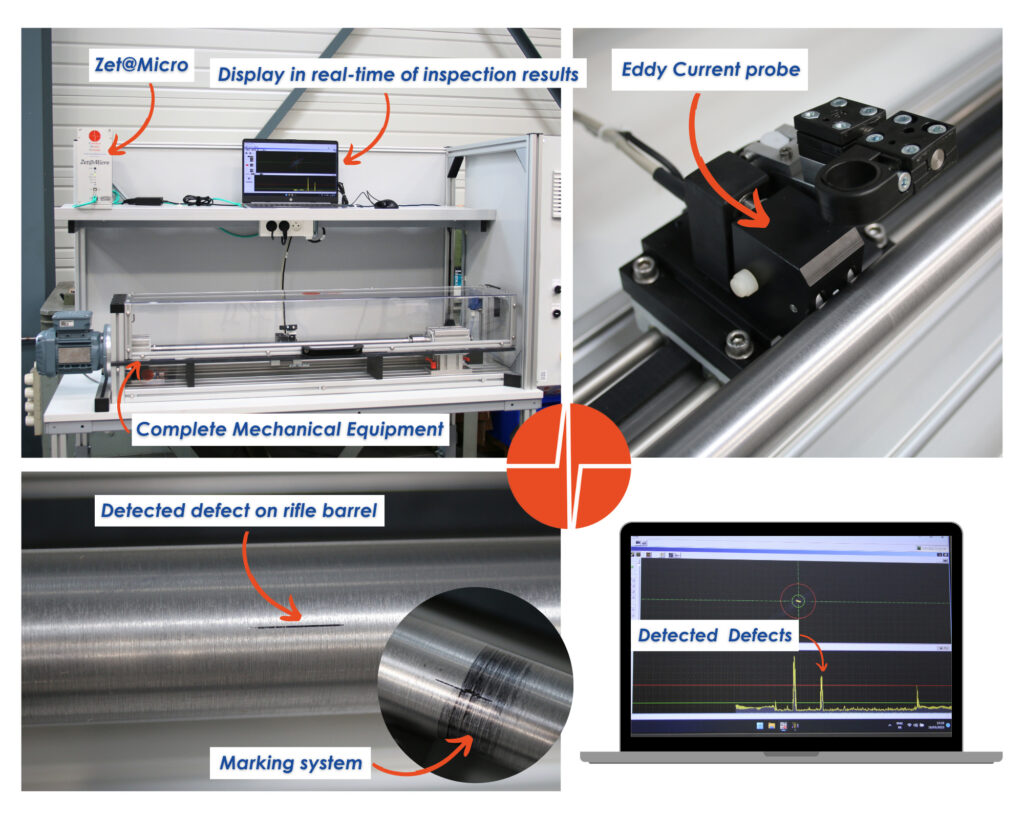 Station d’inspection par Courants de Foucault pour l’inspection de tubes & barres
