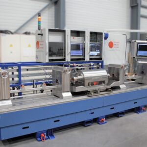 Ultrasonic testing bench for external and internal defects detection