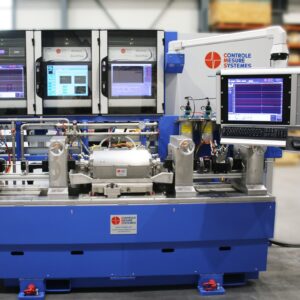 Ultrasonic testing bench (UTR25) for external and internal defects detection on thin tubes