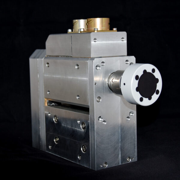 Sonde CF positionnée sur le système tournant