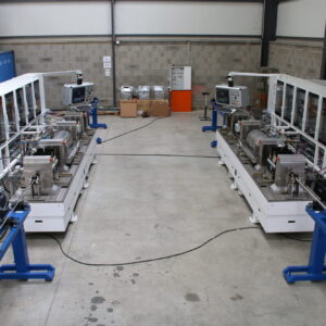 Combined Eddy Current and Ultrasonic testing benches