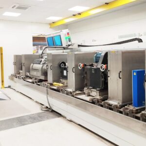 Eddy Current and Ultrasonic combined testing bench