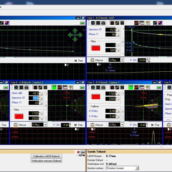 Inspection results displayed in real-time on Zet@Master screen