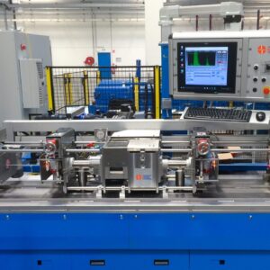 Ultrasonic testing bench for external and internal defects detection