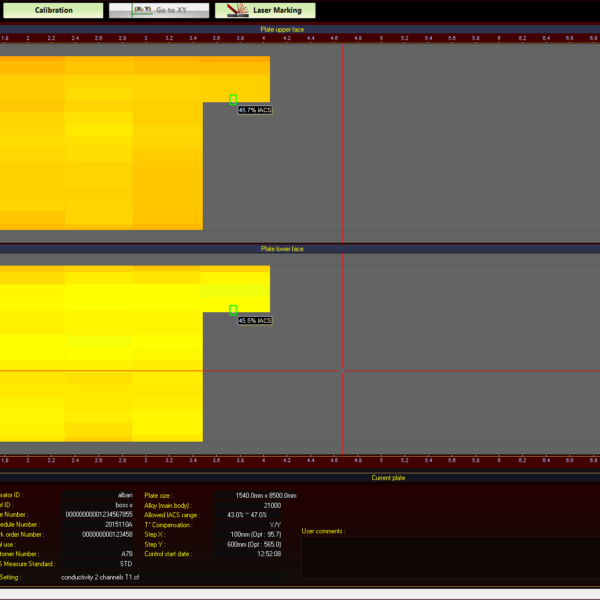 Mapping software for conductivity measurement